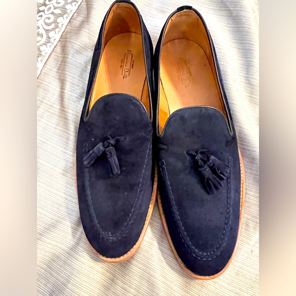 Men’s shoes- size 44-new-suede top-Dark blue-